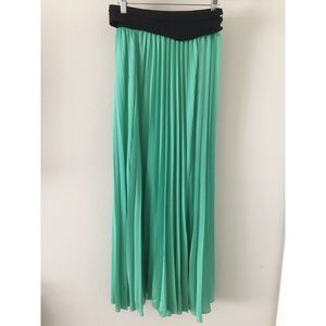 Zara pleated maxi skirt